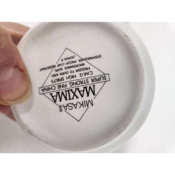 Vintage Mikasa Maxima High Spirits Cream and Sugar Bowl & Lid Porcelain - Picture 9 of 12